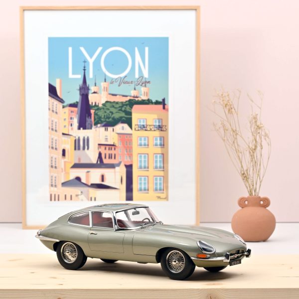 Jaguar E-Type Coupe 1964 Gris métallisé 1/12