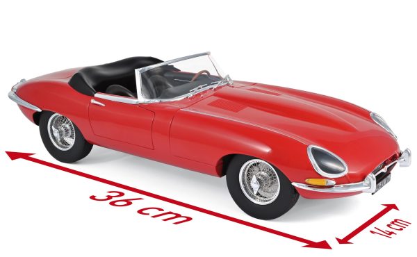 Jaguar E-Type Cabriolet 1962 Rouge 1/12