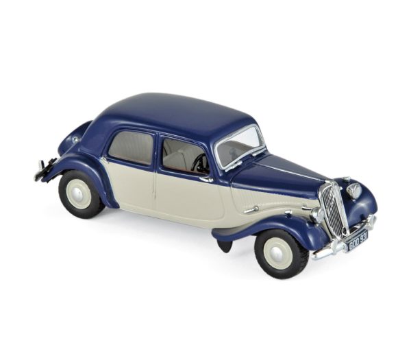 Citroën Light 15 1949 Bleu foncé et crème 1/43