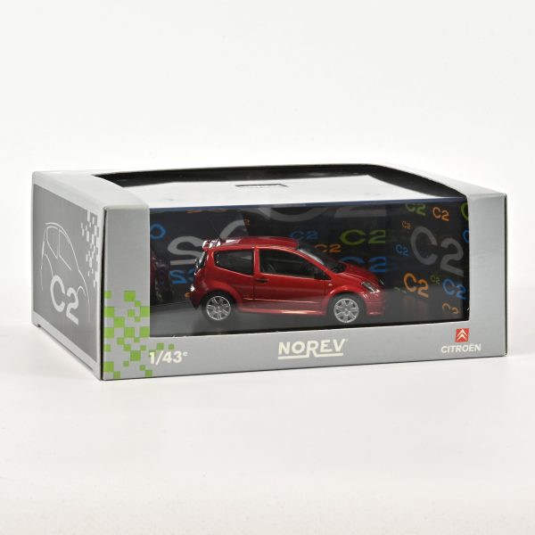 Citroën C2 2003 Rouge Lucifer 1/43