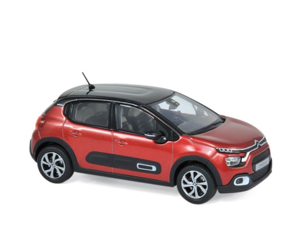 Citroën C3 2020 Rouge et Noir 1/43