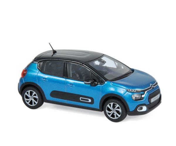 Citroën C3 2020 Bleu et Noir 1/43