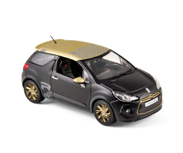 Citroën DS3 Racing 2013 Noir Mat et Or 1/43