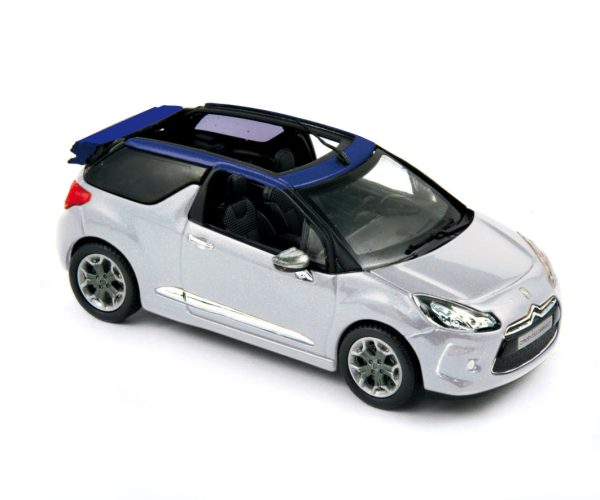 Citroën DS3 Cabrio 2013 Gris Aluminium&Bleu Infini 1/43