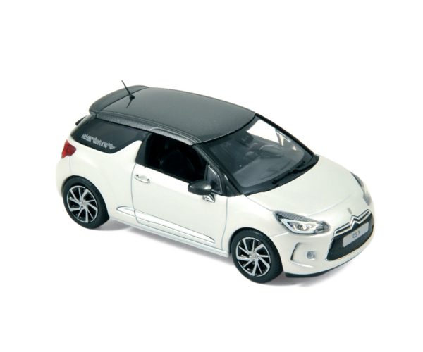 Citroën DS 3 2014 Blanc nacré et Gris poussière de lune 1/43