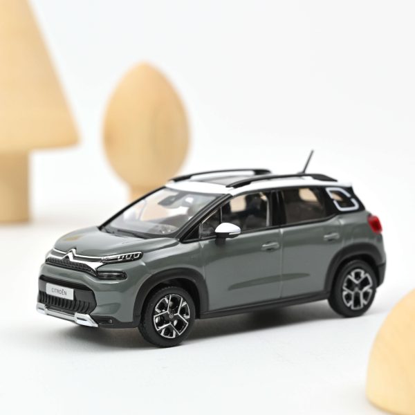 Citroën C3 Aircross 2021 Gris Kaki et Blanc 1/43