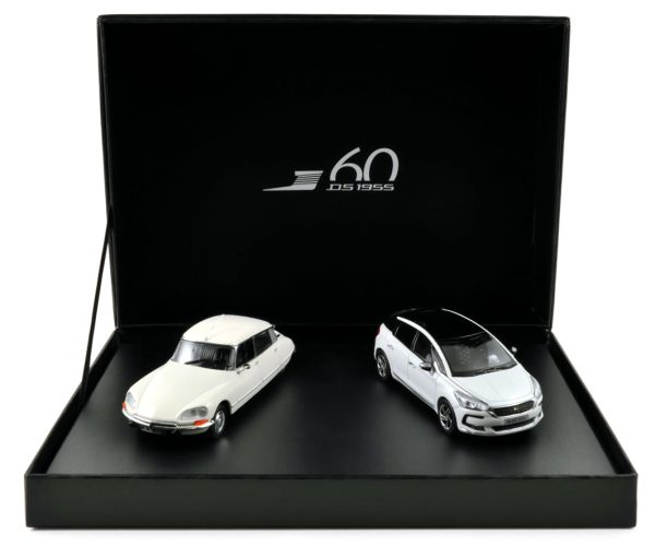 Coffret Citroën 60 ans de la DS (2 modèles) 2015 Blanc 1/43