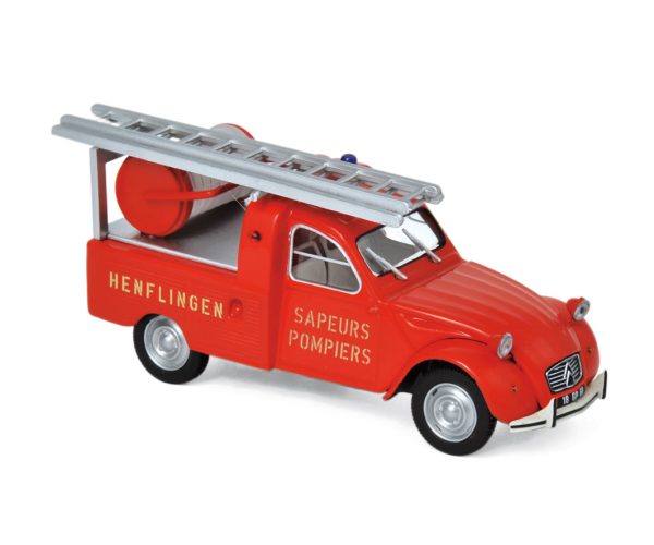 Citroën 2CV Pick-up avec échelle 1963 Pompiers 1/43