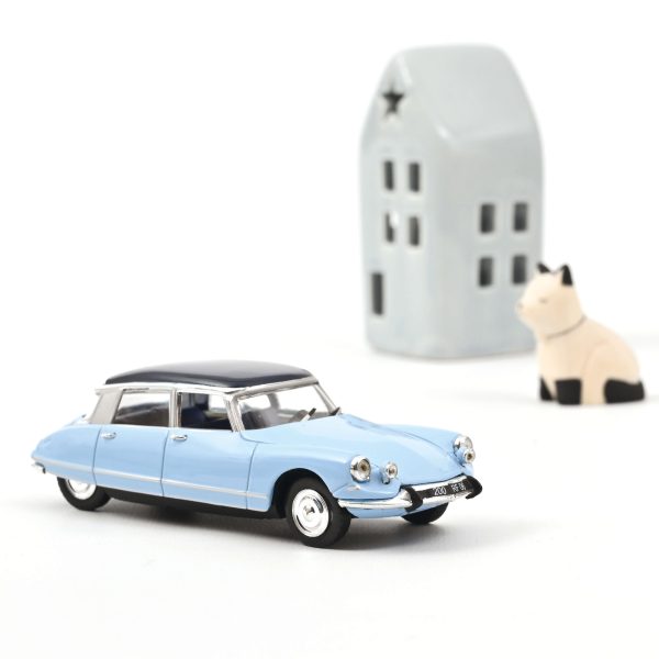 Citroën DS 21 Pallas 1967 Bleu Monte Carlo et Bleu Orient 1/43