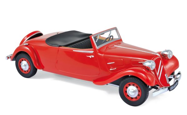 Citroën Traction Avant Cabriolet 11 B 1939 Rouge 1/18 - 100pcs