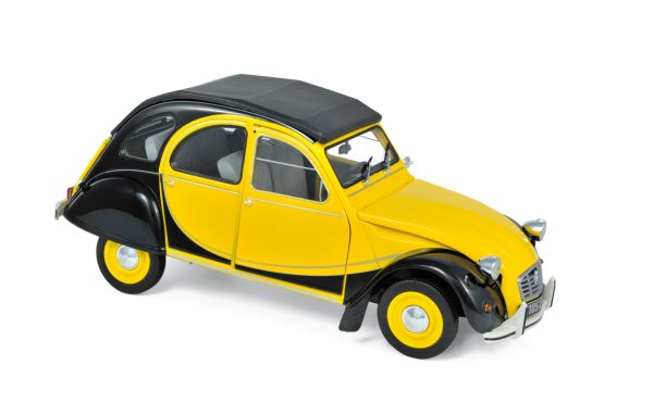 Citroën 2CV Charleston 1982 Jaune Helios et noir  1/18