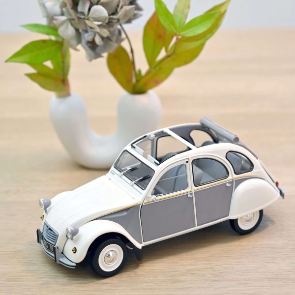 Citroën 2CV Dolly 1985 Blanc Meije&Gris Cormoran 1/18