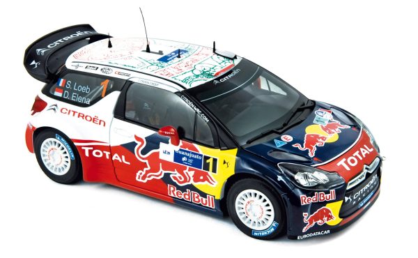 Citroën DS3 WRC 2011 Rallye du Mexique 1 Loeb/Elena Vainqueur 1/18