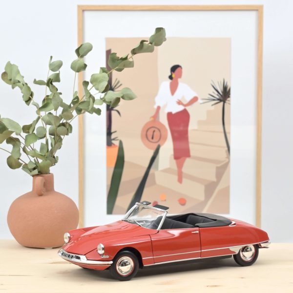 Citroën DS 19 Cabriolet 1961 Rouge Corail 1/18