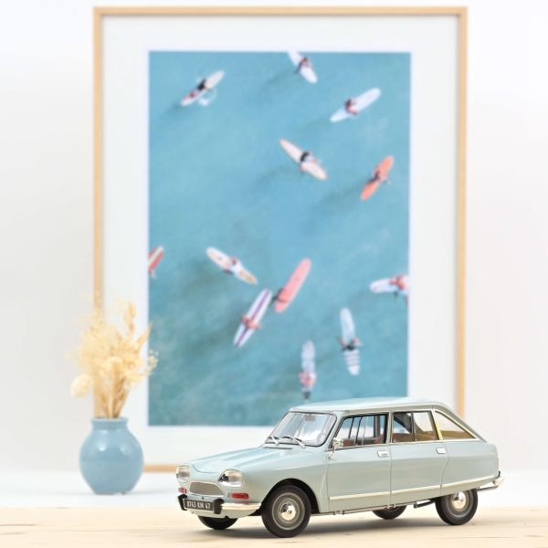 Citroën Ami 8 Club 1969 Bleu Thasos 1/18 - 300pcs