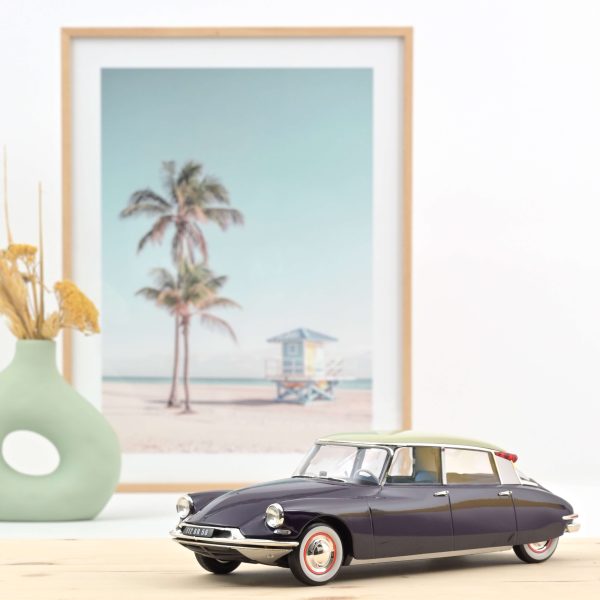 Citroën DS 19 1956 Mauve et Champagne 1/18 - 400pcs