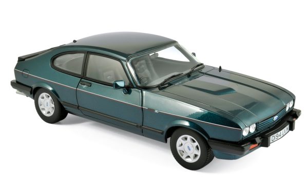 Ford Capri 280 1986 Brooklands Vert métallisé 1/18 - 1038pcs