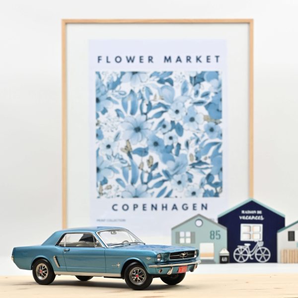 Ford Mustang Coupé 1965 Twilight Turquoise métallisé 1/18