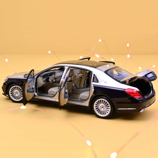 Mercedes-Maybach S 650 2018 Rouge foncé métallisé/Argent 1/18