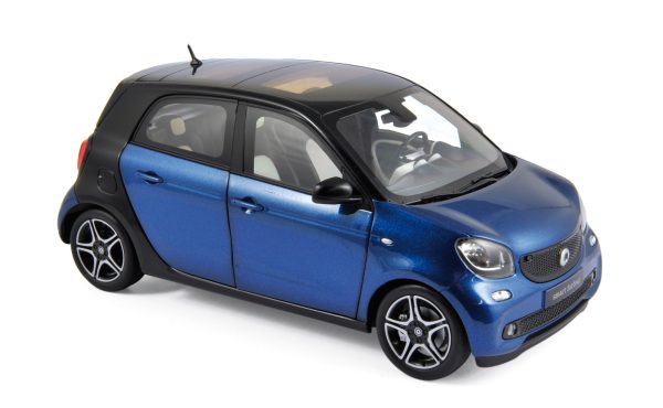Smart Forfour 2015 Noir&Bleu 1/18