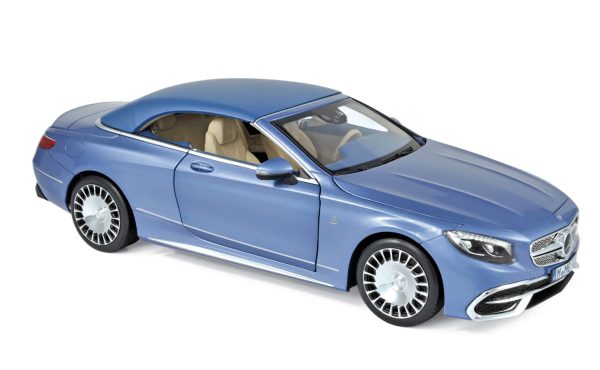 Mercedes-Maybach S650 Cabriolet 2018 Bleu métallisé 1/18