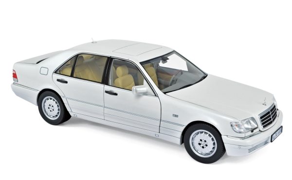 Mercedes-Benz S320 1997 Blanc métallisé 1/18