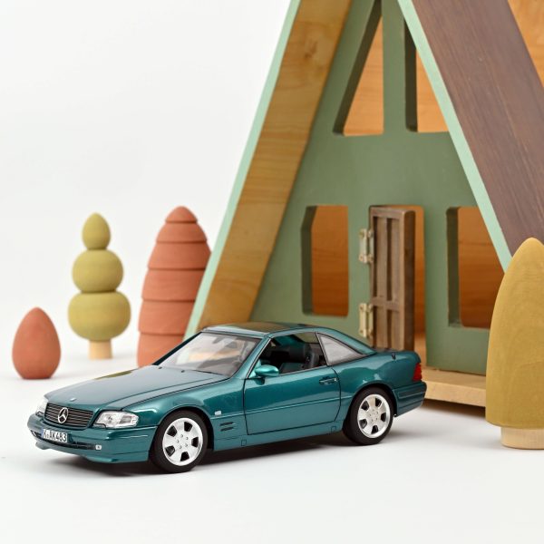 Mercedes-Benz SL 500 1999 Turquoise métallisé 1/18 - 200pcs
