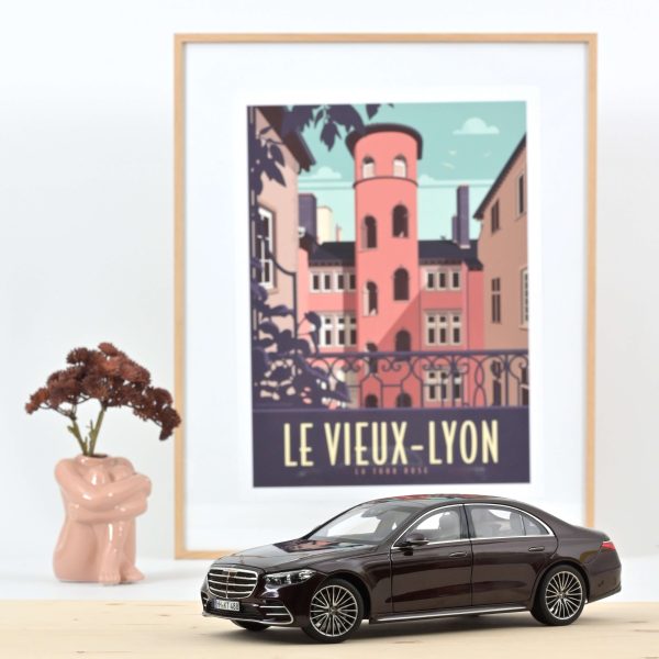 Mercedes-Benz Classe S AMG-Line 2021 Rouge métallisé 1/18