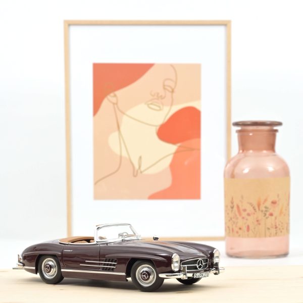 Mercedes-Benz 300 SL Roadster 1957 Rouge 1/18