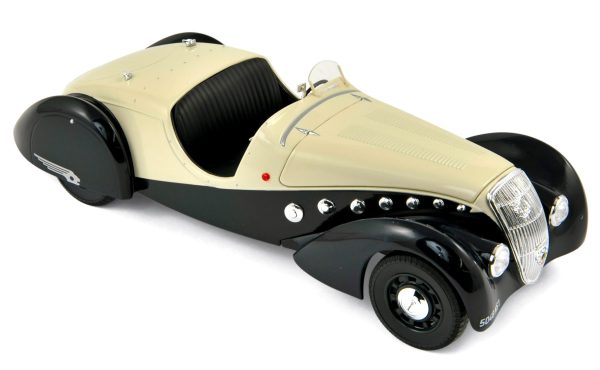 Peugeot 302 Darl'Mat Roadster 1937 Bleu foncé et crème 1/18