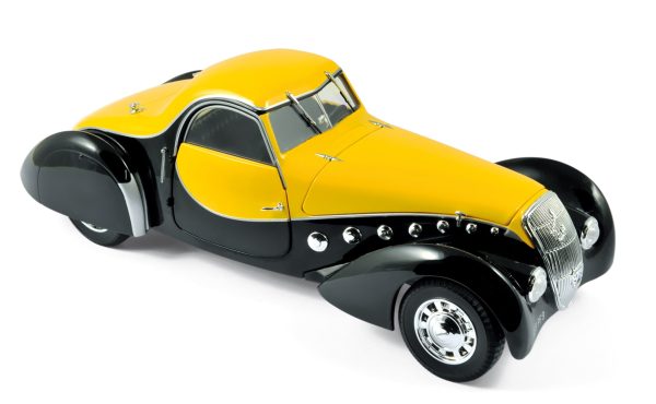 Peugeot 302 Darl'Mat Coupe 1937 Noir&Jaune 1/18