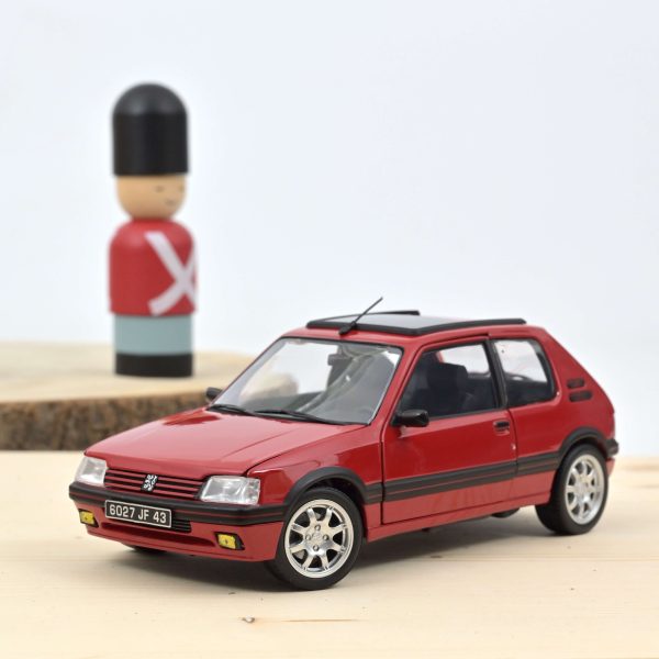 Peugeot 205 GTi 1.9 PTS Jantes 1991 Rouge 1/18
