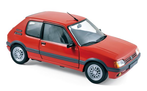 Peugeot 205 GTi 1.6 1988 Rouge Vallelunga 1/18