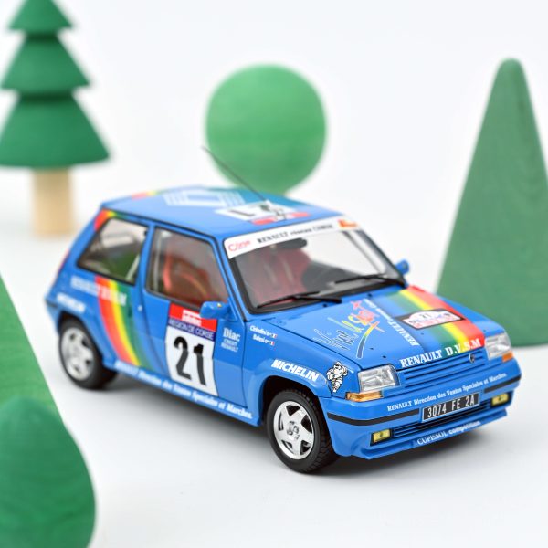 Renault Super 5 GT Turbo 1990 Tour de Corse 21 Cirindini/Balesi 1/18