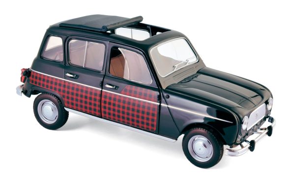 Renault 4 Parisienne 1964 Noir et Rouge 1/18