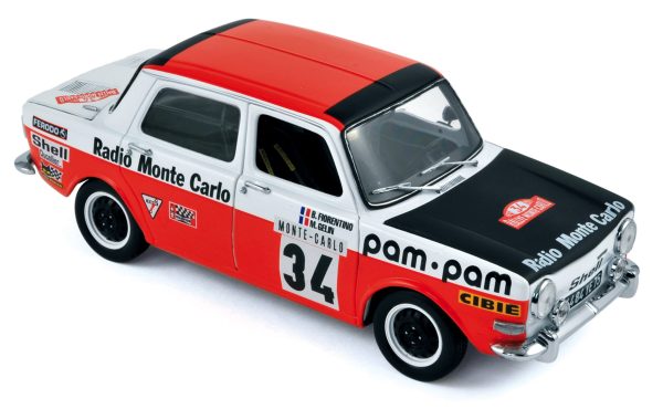 Simca 1000 Rally 2 1973 Rallye Monte Carlo Fiorentino/Gelin 1/18