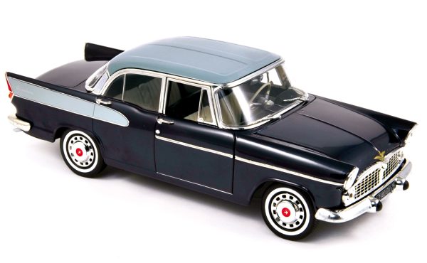Simca Vedette Beaulieu 1958 Bleu nuit&Gris princesse 1/18