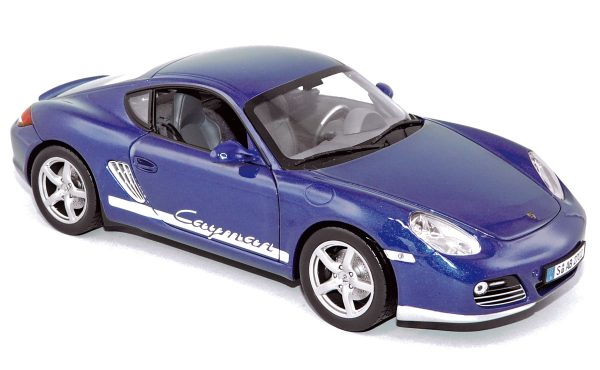 Porsche Cayman 2009 Bleu métallisé 1/18