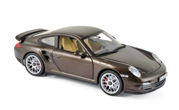 Porsche 911 Turbo 2010 Marron métallisé 1/18