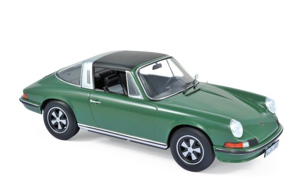 Porsche 911 S Targa 1973 Vert 1/18