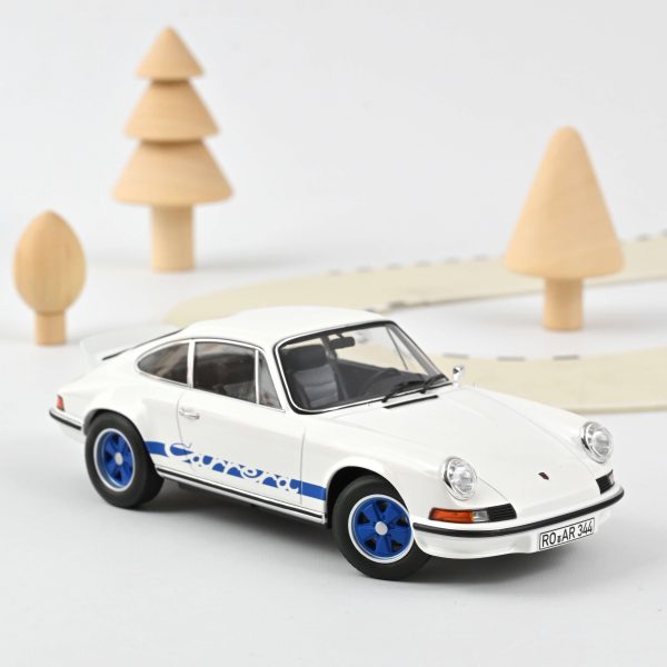 Porsche 911 RS 1973 Blanc&Blue deco 1/18 - 200pcs