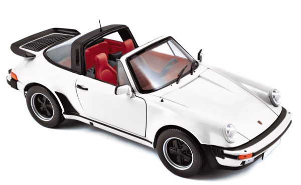 Porsche 911 Turbo Targa 1987 Blanc 1/18