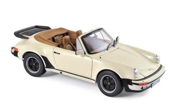 Porsche 911 Turbo Cabriolet 1987 Ivoire 1/18