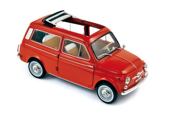 Fiat 500 Jardinière 1960 Rouge Coralo 1/18