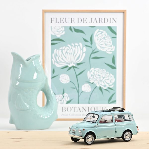 Fiat 500 Giardiniera 1964 Bleu Acquamarina 1/18