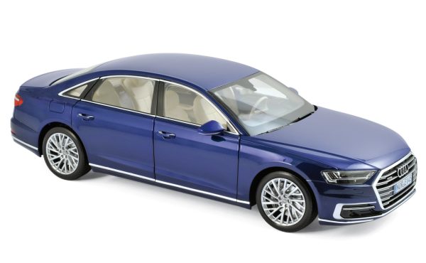 Audi A8 L 2017 Bleu métallisé 1/18