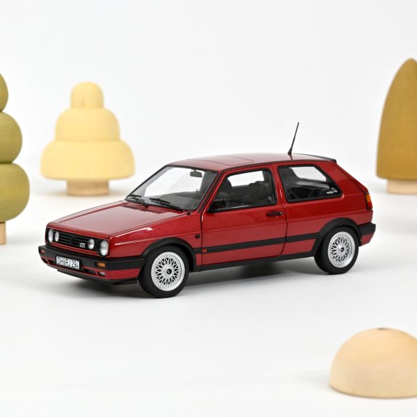 VW Golf GTI 1990 Rouge métallisé 1/18