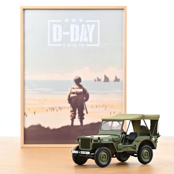 Jeep Militaire 1944 1st Div Inf HQ 1/18 - 200pcs