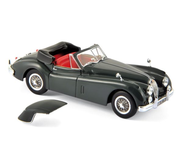 Jaguar XK140 Cabriolet 1957 Gris foncé métallisé 1/43