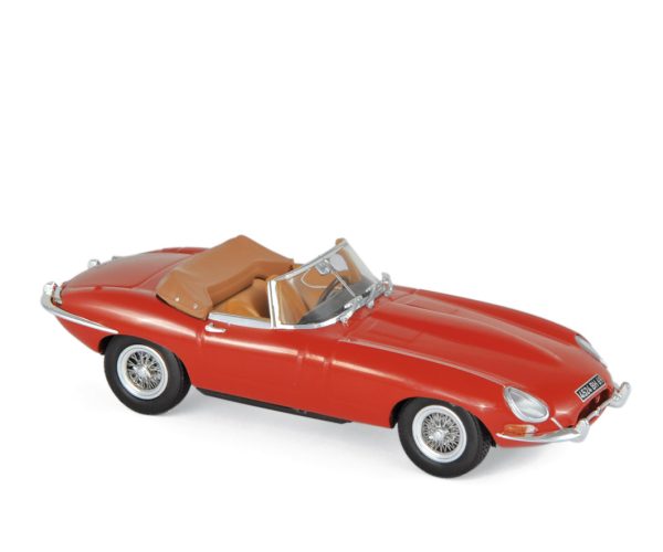 Jaguar E-Type Cabriolet 1961 Rouge Carmin 1/43